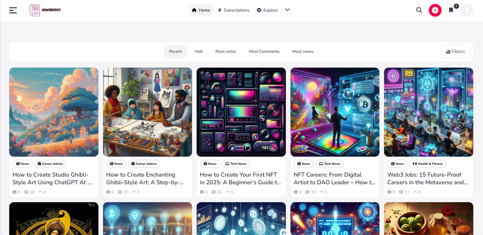 NewsBuddy – Dynamic News & Article Publishing Platform